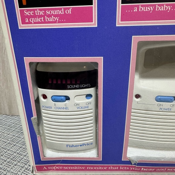 Vintage Fisher-Price Sound 'N Lights Baby Monitor 1993 WORKS GREAT! - Picture 7 of 11